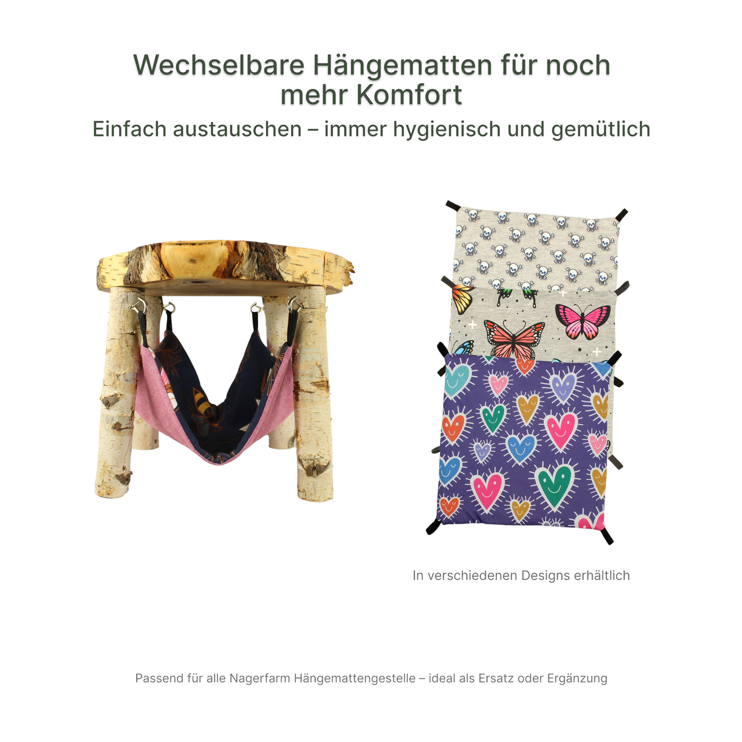 Handgefertigte Hängematte für Meerschweinchen, Chinchillas und Degus – nan