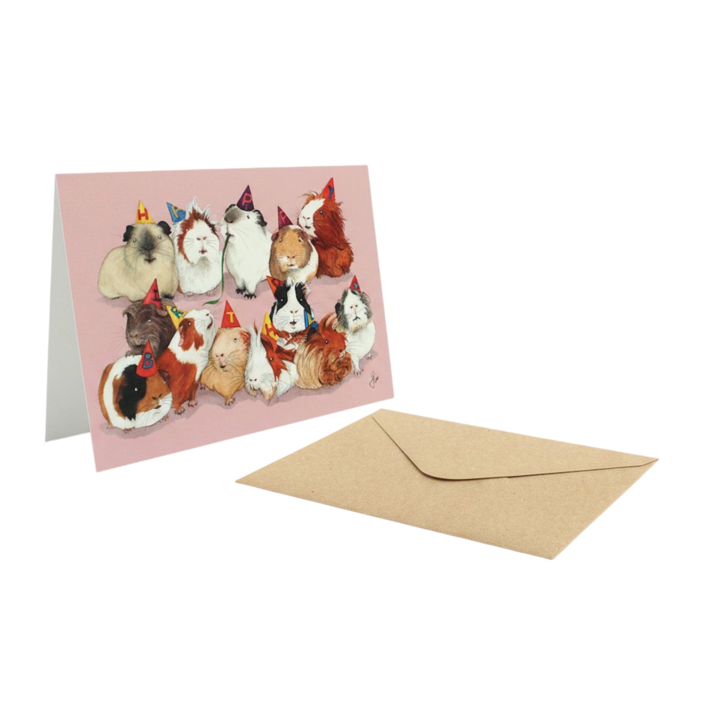 🎂„Happy Birthday“ – Geburtstagskarte mit Meerschweinchen