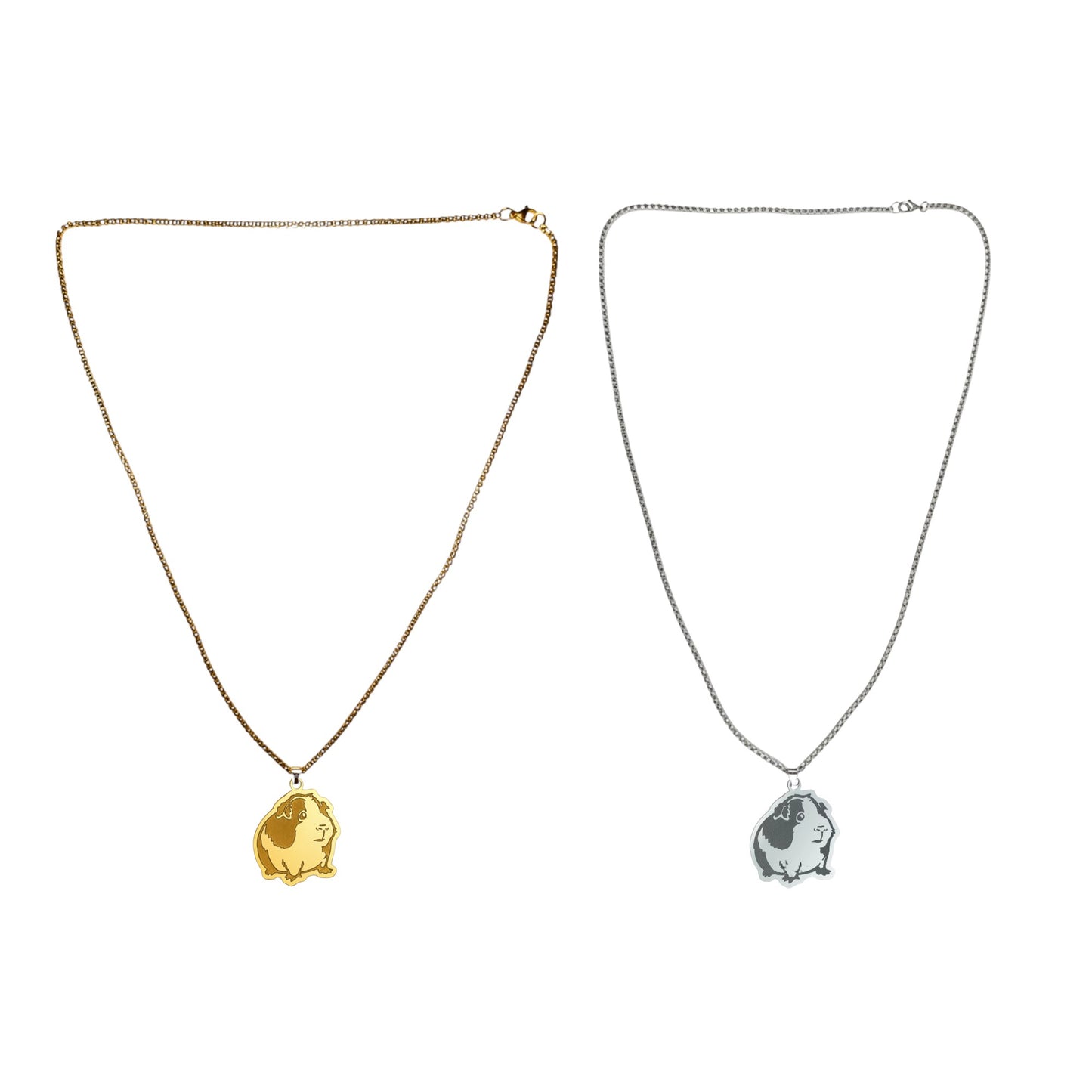 Herzensstück – 🐹 Meerschweinchen Halskette „Lovely Meeri“ 💛 in Gold oder Silber | Luxusschweine