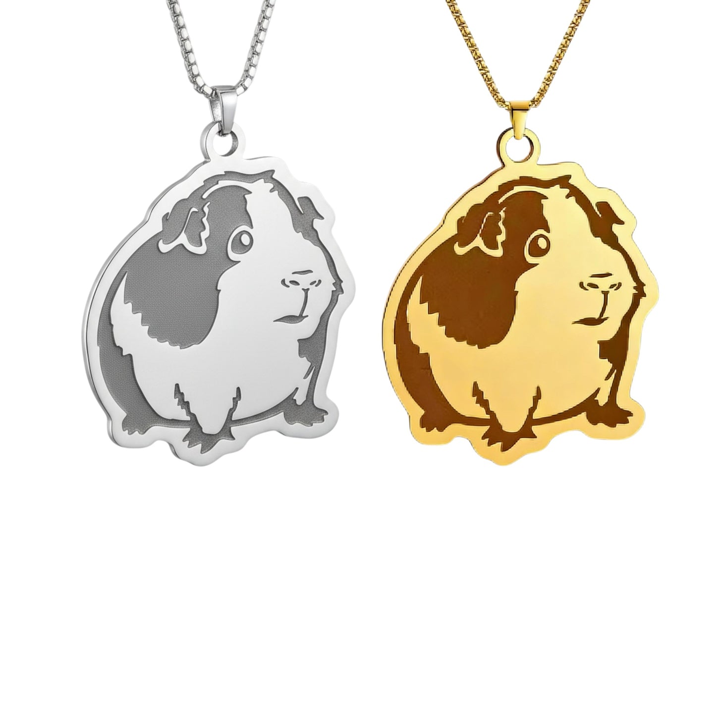 Herzensstück – 🐹 Meerschweinchen Halskette „Lovely Meeri“ 💛 in Gold oder Silber | Luxusschweine