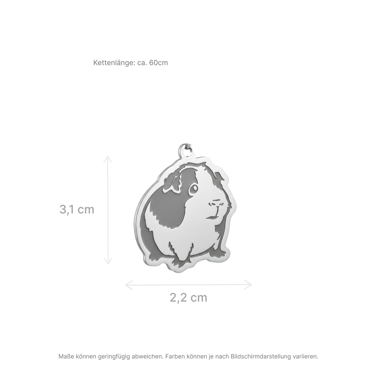 Herzensstück – 🐹 Meerschweinchen Halskette „Lovely Meeri“ 💛 in Gold oder Silber | Luxusschweine
