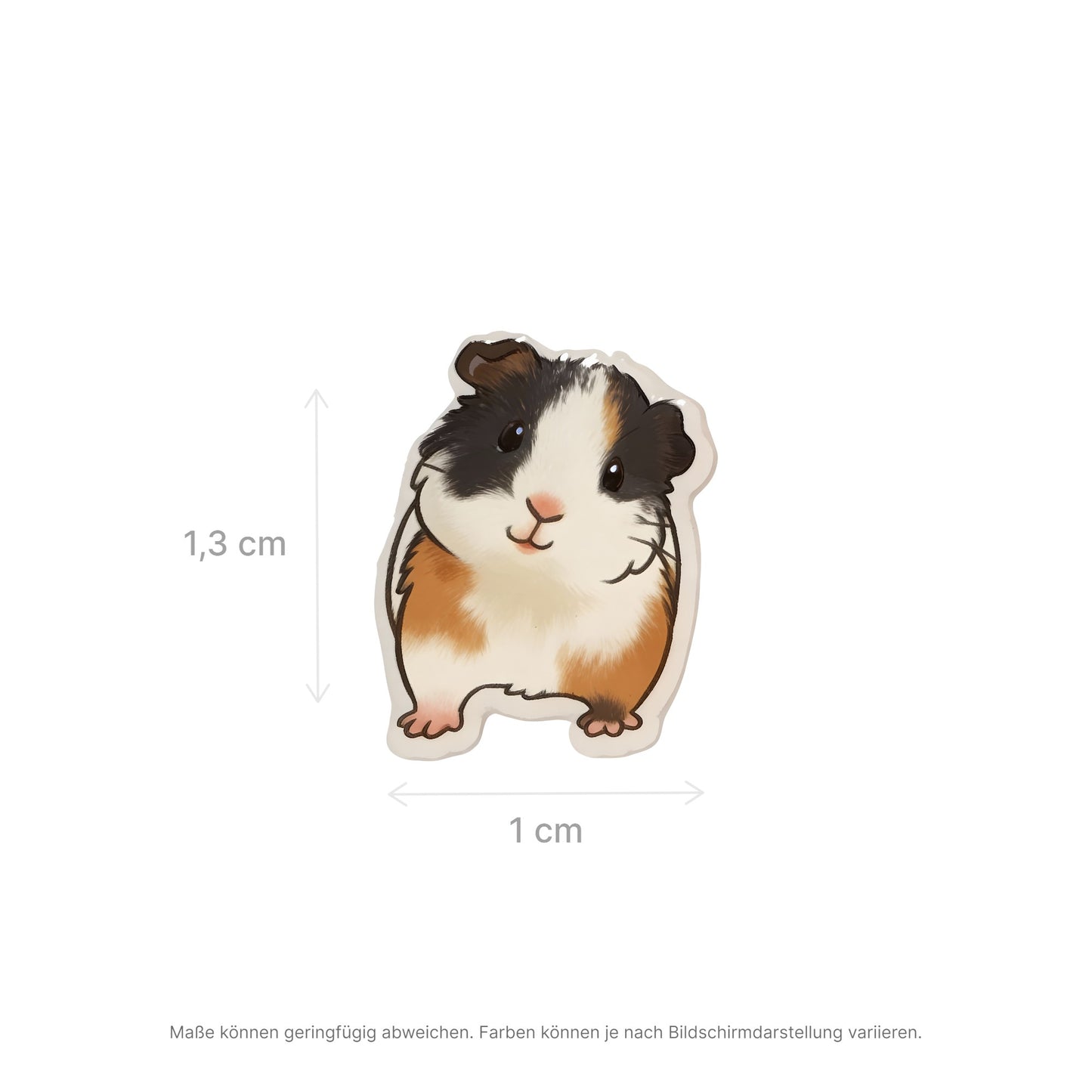 Herzensstück – 🐹Ohrstecker mit Comic Meerschweinchen-Motiv | Luxusschweine
