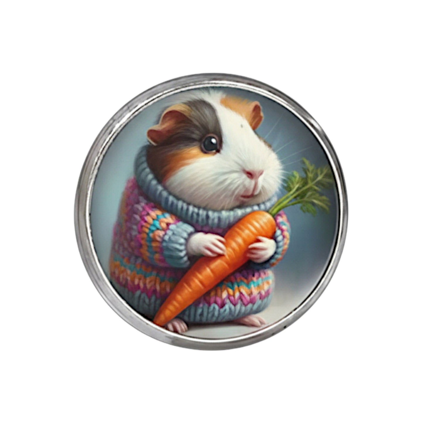 Herzensstück – 🥕Ohrstecker mit Meerschweinchen & Karotte | Luxusschweine