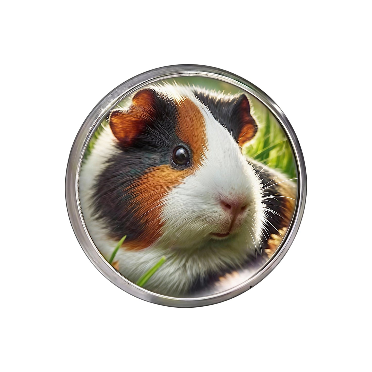 Herzensstück – 🐹Ohrstecker mit realistischem Vollbild-Meerschweinchen | Luxusschweine