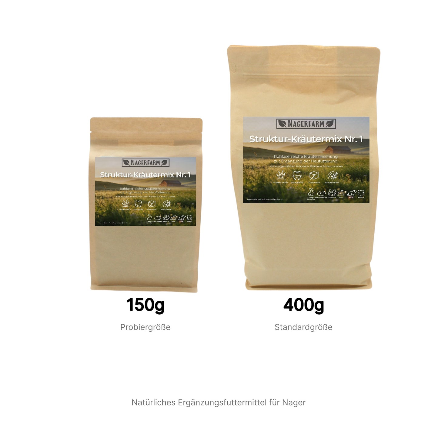 Struktur-Kräutermix Nr. 1 – Rohfaserreicher Kräutermix für Nager & Kaninchen