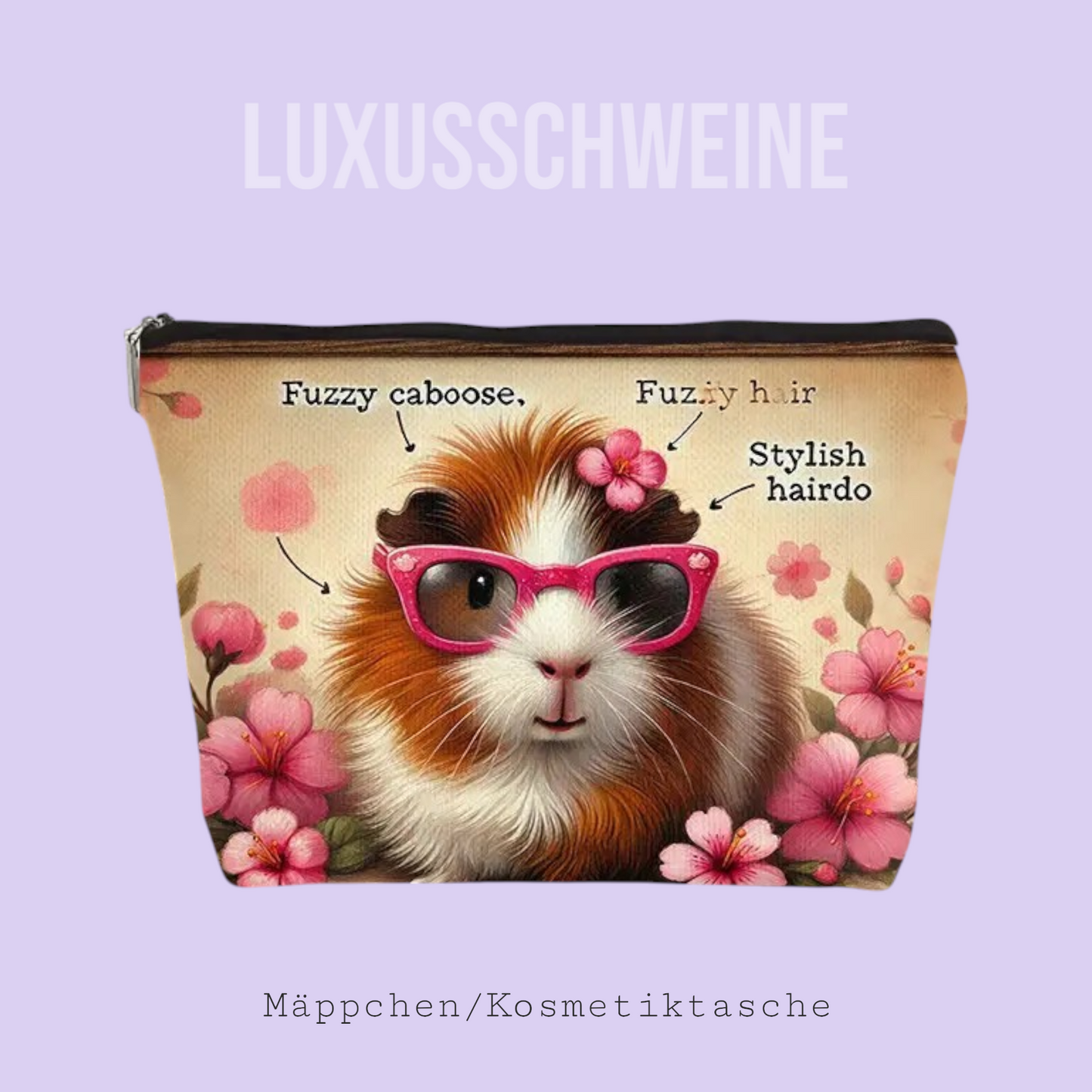 ☀️👜 "Sunny" toiletry bag – guinea pig style for your everyday life!