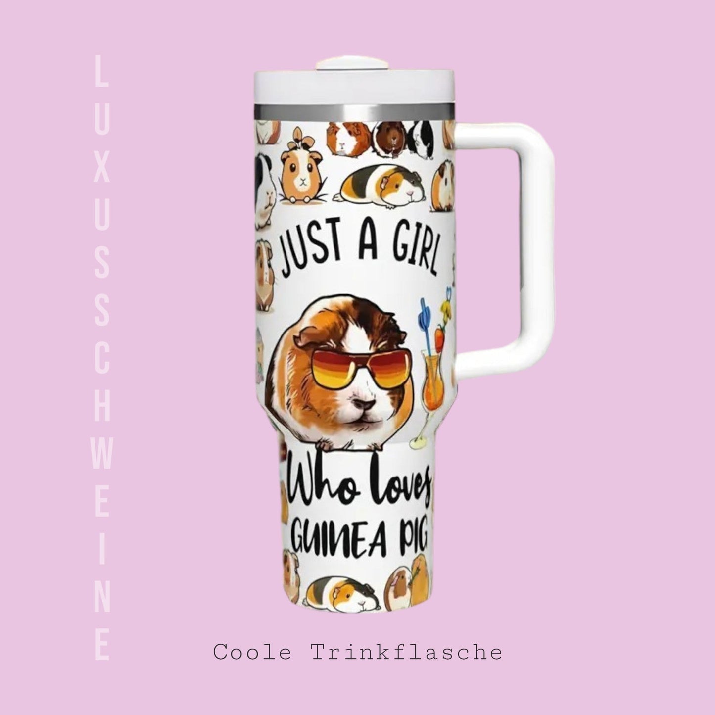 💕 Trendy Water Bottle Just a Girl Who Loves Guinea Pigs