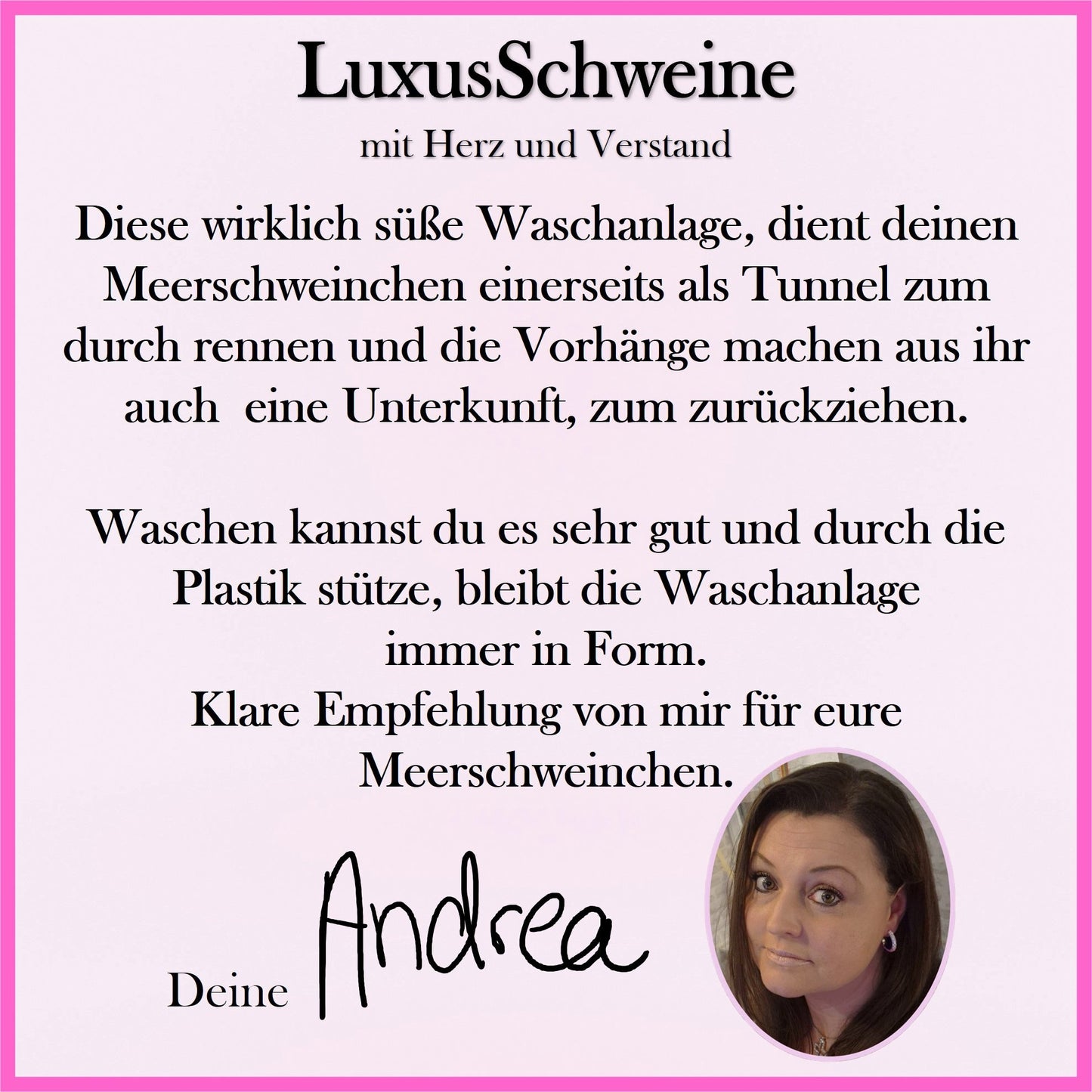 🌸🚿 Waschanlage Rosa – Kuschel-Oase in Rosé für deine Meerschweinchen!