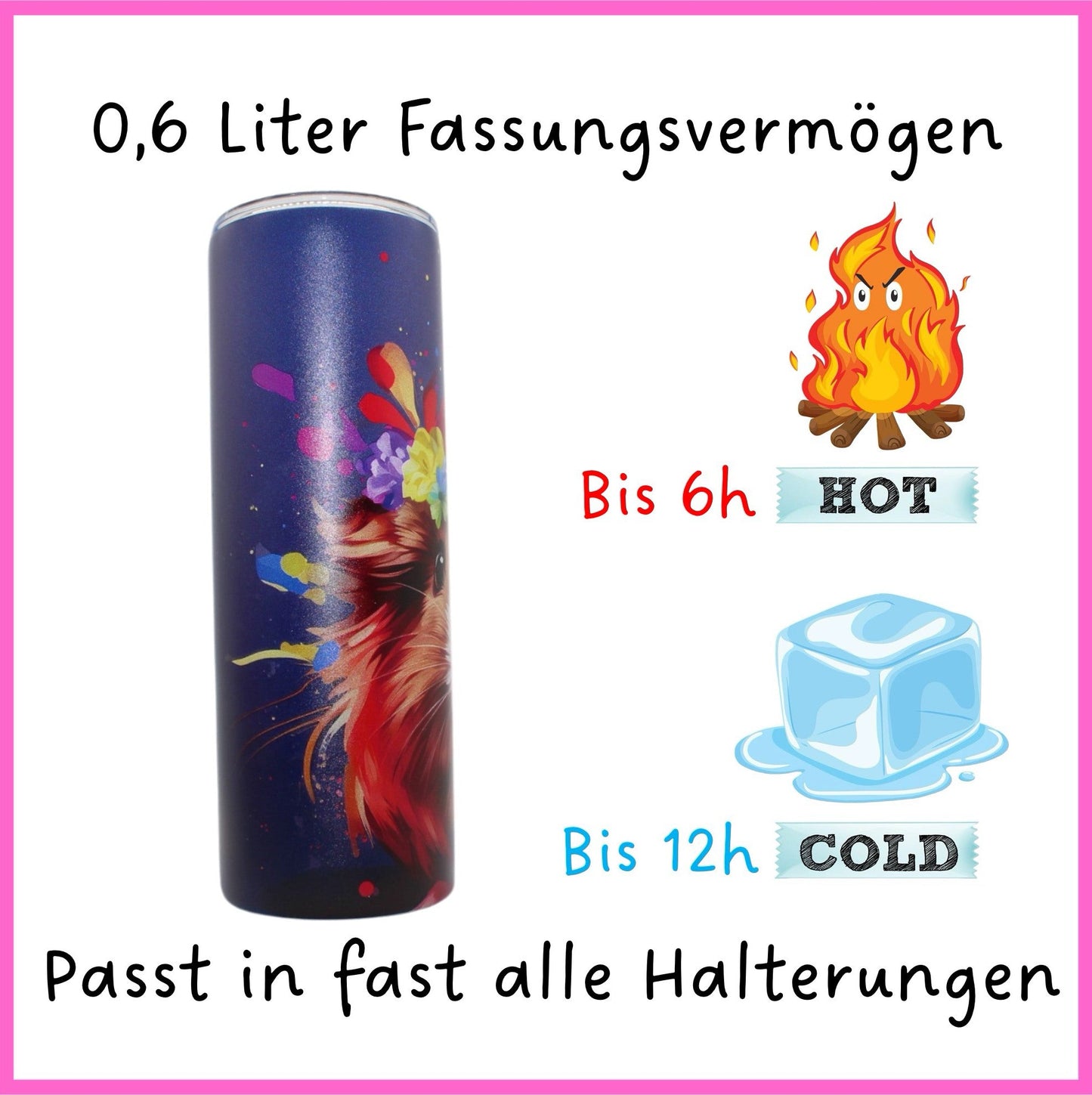 🎂 Trinkflasche „Geburtstags-Meeri“ – süßer Becher für jeden Tag