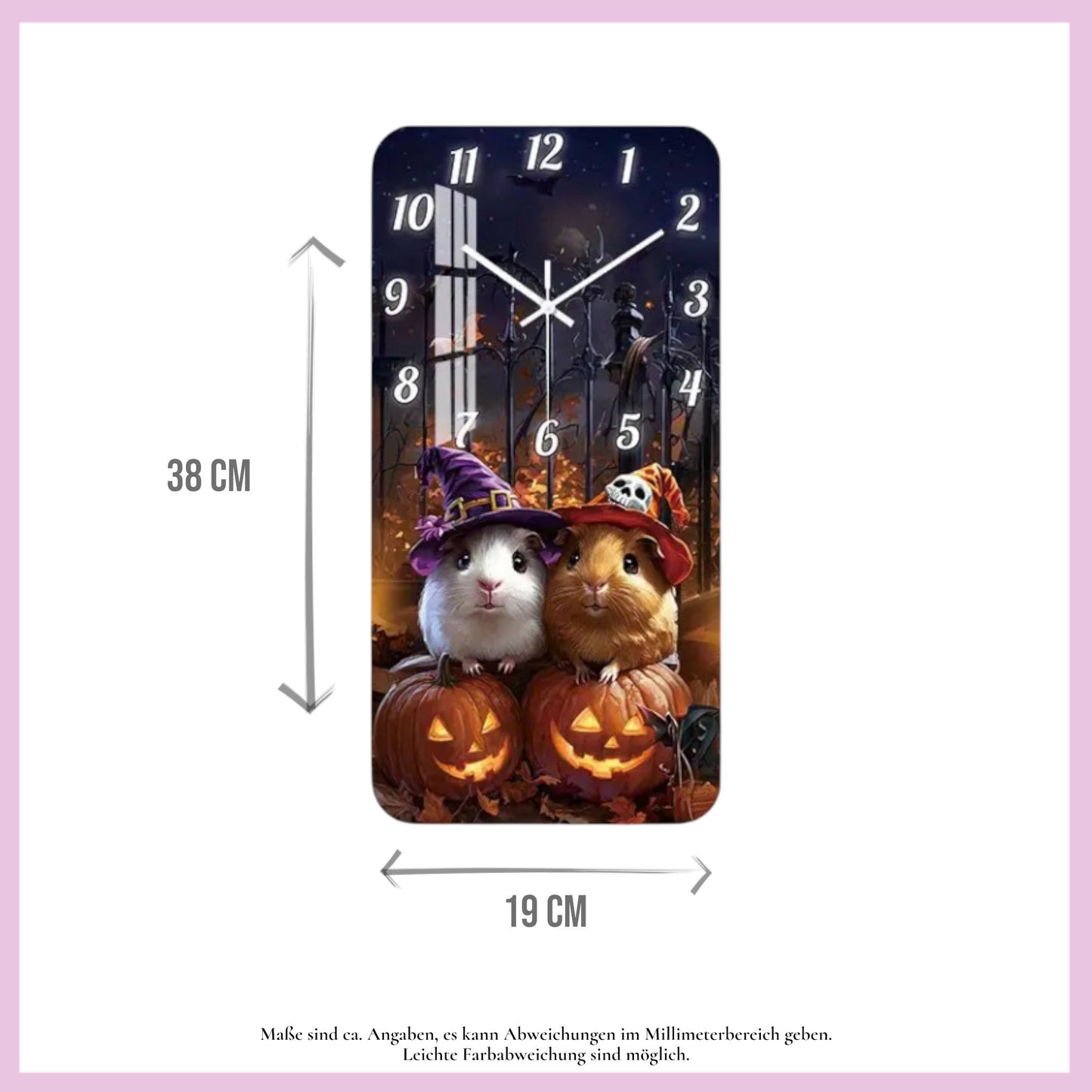 🕰️ Wanduhr „Halloween Party“ – Zeit für gruselige Herbstmomente