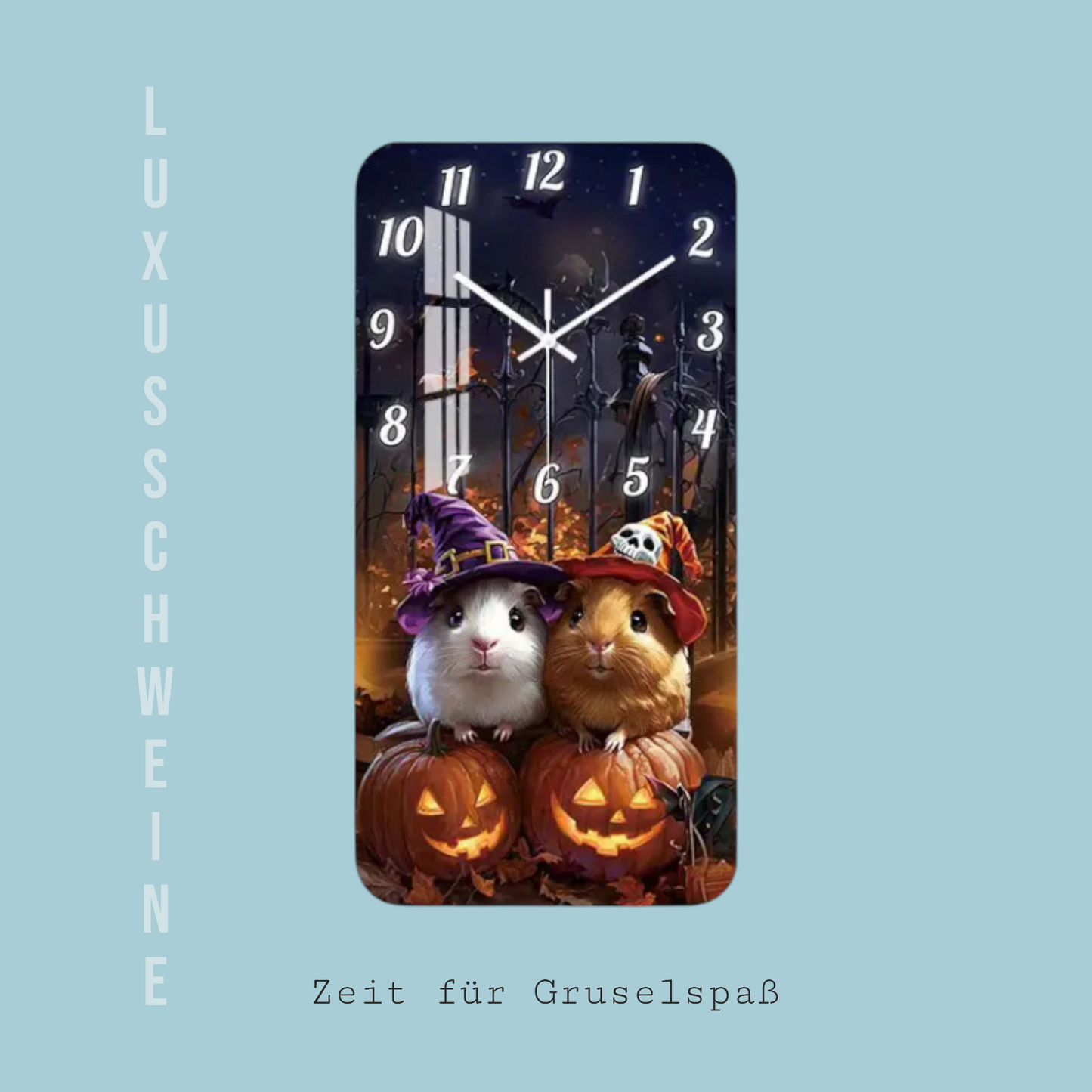 🕰️ Wanduhr „Halloween Party“ – Zeit für gruselige Herbstmomente