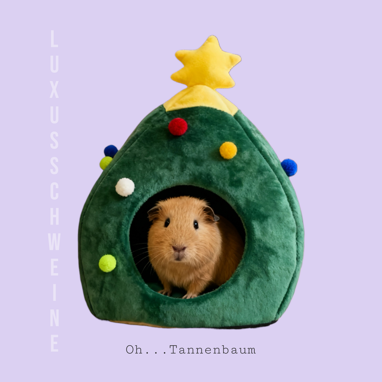 🎄 Oh Christmas Tree House – The cozy Christmas hideout for your guinea pigs