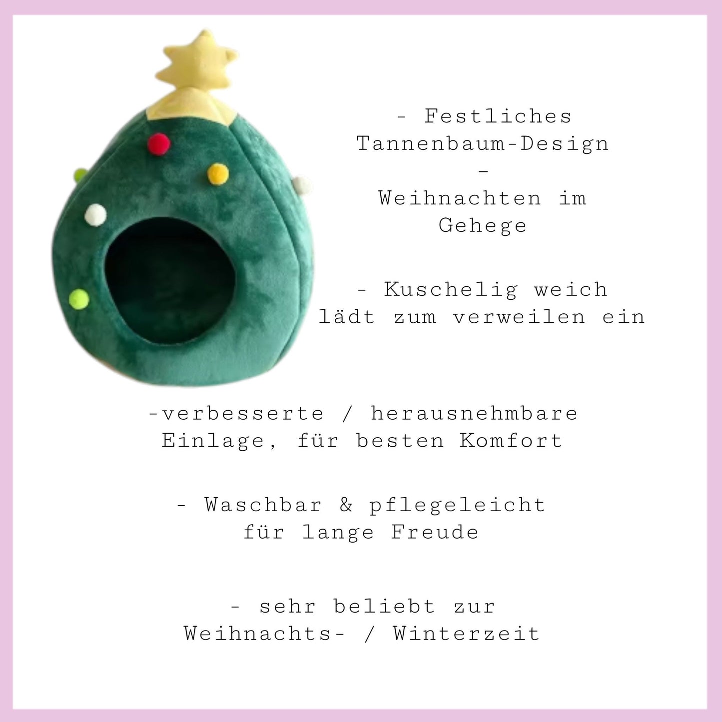 🎄 Oh Christmas Tree House – The cozy Christmas hideout for your guinea pigs